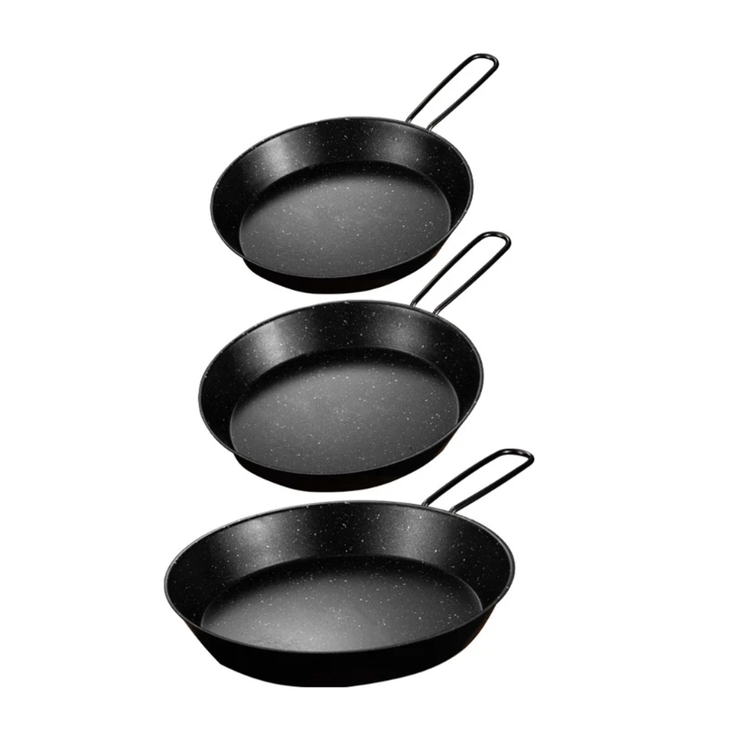 Convenient NonStick Frying Pans Easy to Use NonStick Frying Pans Stable Frying Steak Pots With Detachable Handle H7EA