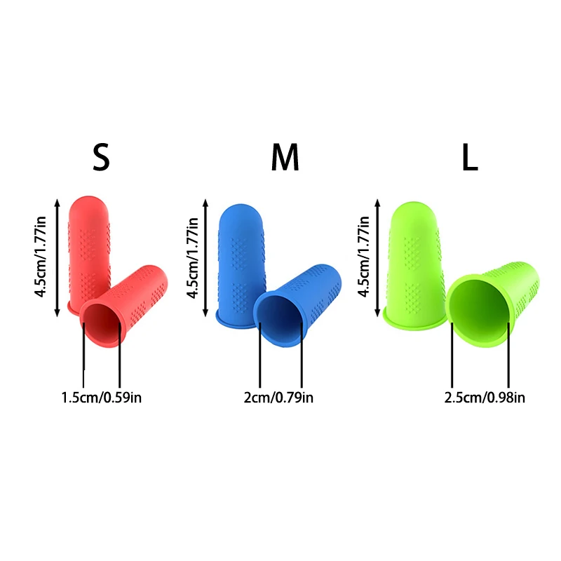 3pcs Silicone Finger Protector, Protective Finger Cover, Large Medium Small Finger Cover