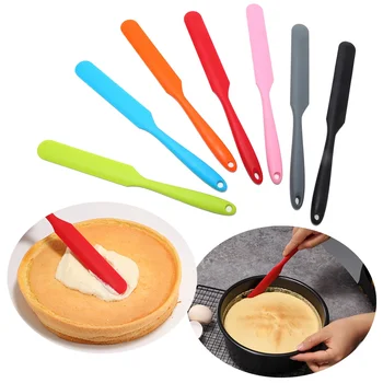 ห้องครัวซิลิโคนครีมเนยเค้ก Spatula Scraper เค้กครีม Scraper Nonstick Butter Spatula แปรงผสมเค้กเบเกอรี่เครื่องมือ