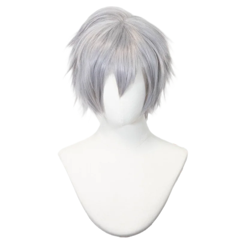 ND Kaworu Nagisa Cosplay Wigs Hairpiece EVA Anime Cosplay Hair Wigs for Comic Con Coser Costume Party Heat Resistant Synthetic