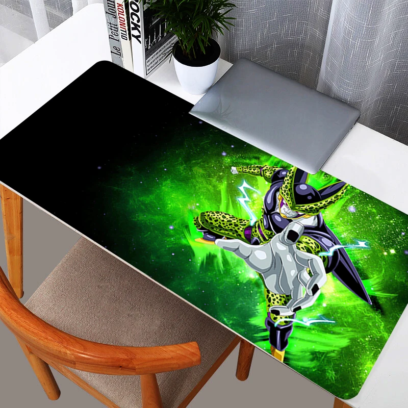 Alfombrilla de ratón Dragon Ball Cell DBZ, alfombrilla de ratón profesional para jugadores de deportes electrónicos, velocidad, Pc, teclado de goma para juegos, alfombrilla de escritorio para cuaderno