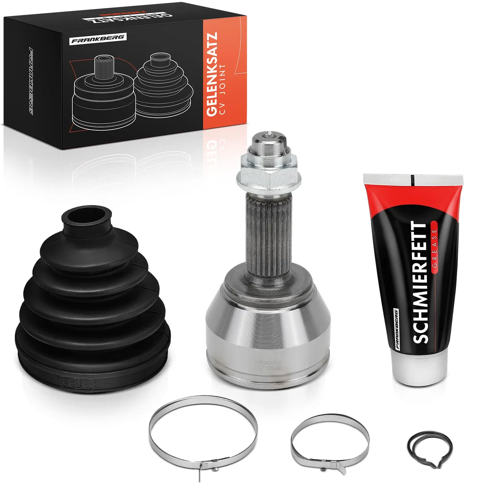 Frankberg 1x Antriebswelle Gelenksatz Vorderachse für Ford B-Max JK Fiesta CB1 CCN Focus KA Bj ab 2001 8V513A327CA