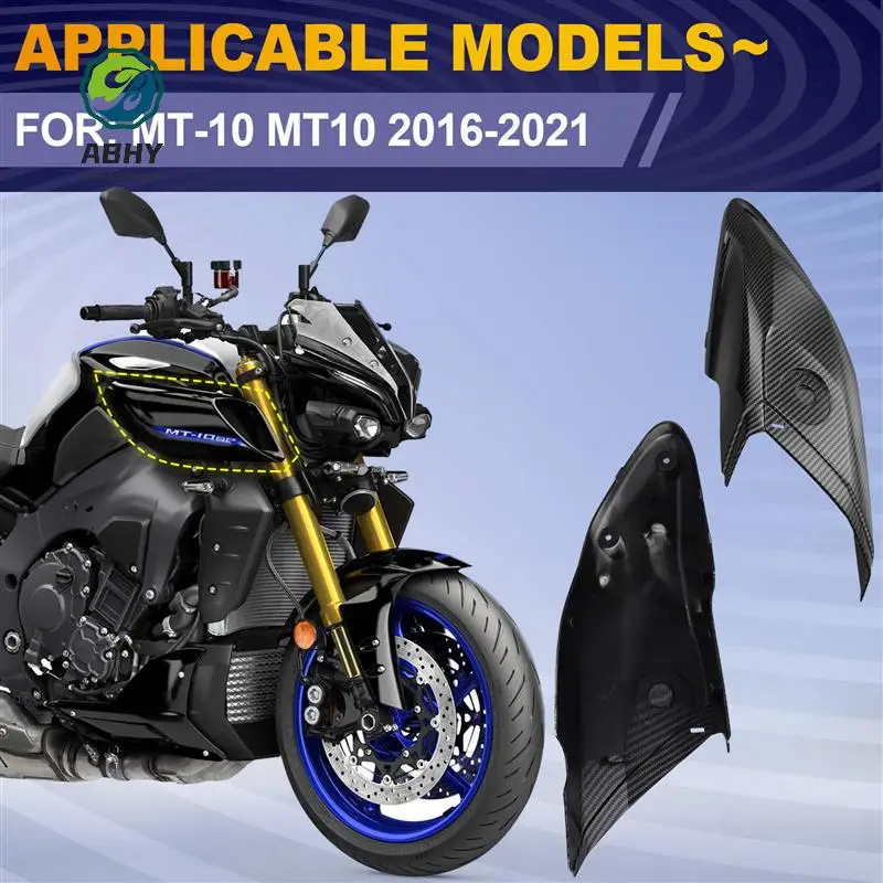 

ABHY-Motorcycle Air Induct Cover Side Panels Cover Fairing Cowl For YAMAHA MT-10 MT10 2016-2021