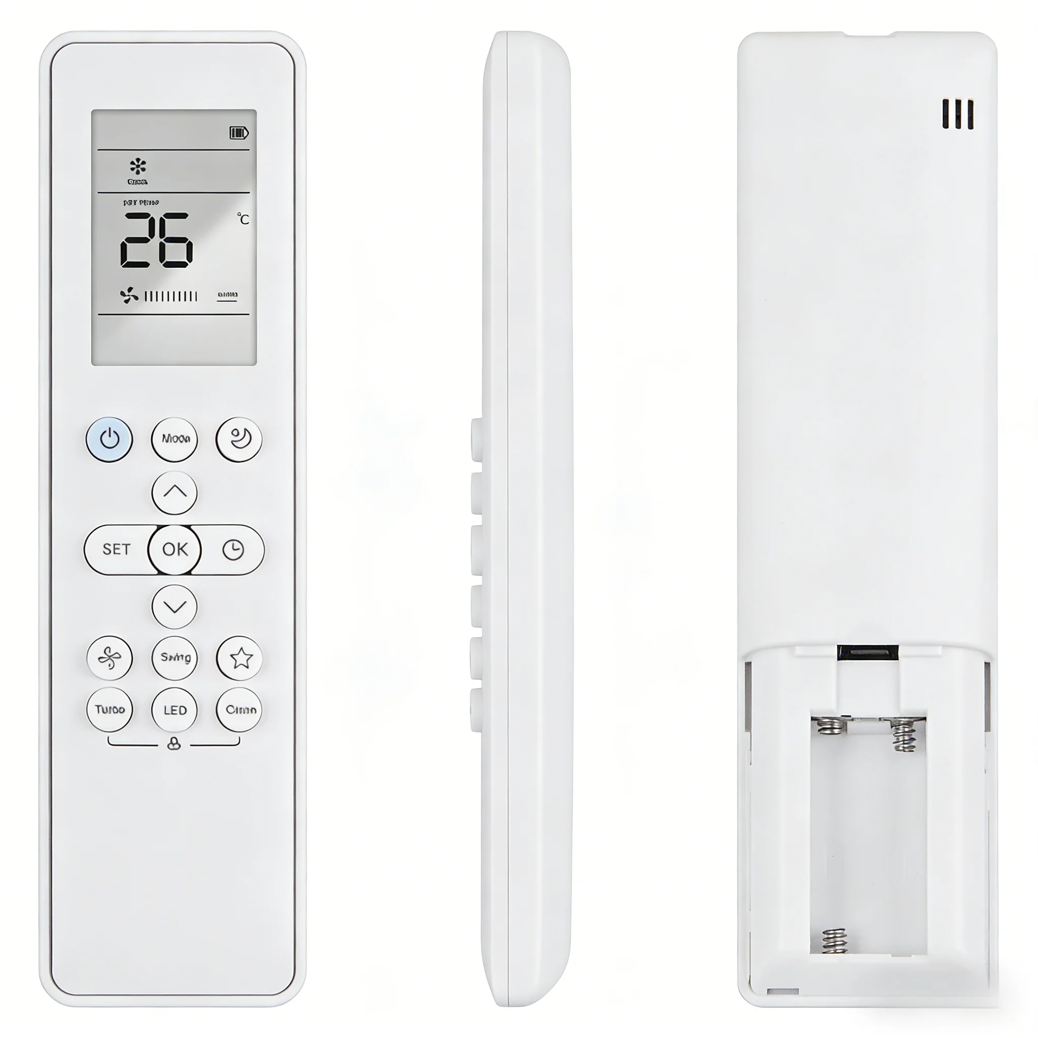 

English AC Remote Control Replacement For FUNIKI Midea RG10B10(E2)/BGEF RG10B7(E2)/BGEF Air Conditioner Controller