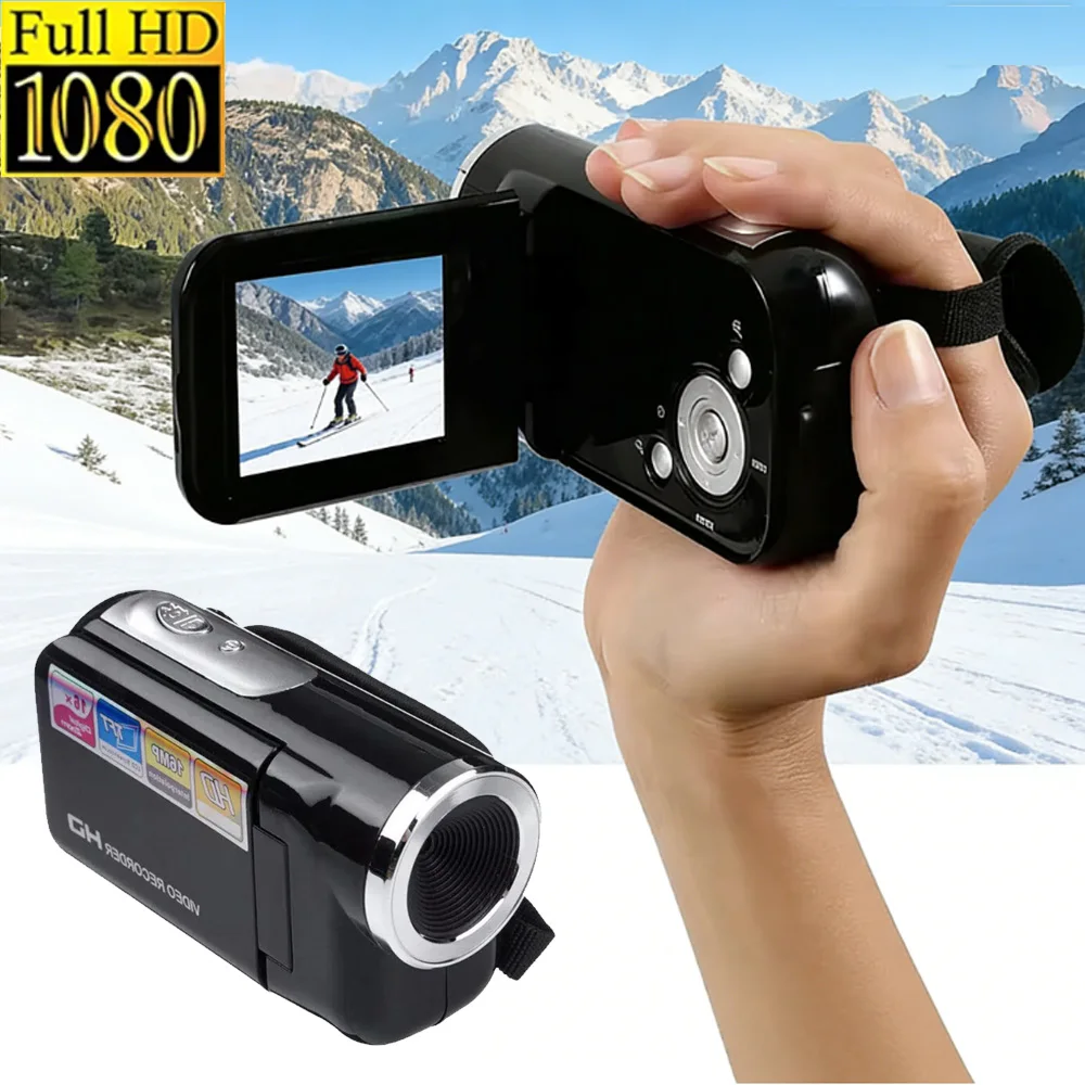 16MP 16X tragbare Digitalkamera, Sicherheitsüberwachung, 1080P High-Definition-Minikamera, 2 Zoll HD-Videorecorder, Mini-Camcorder