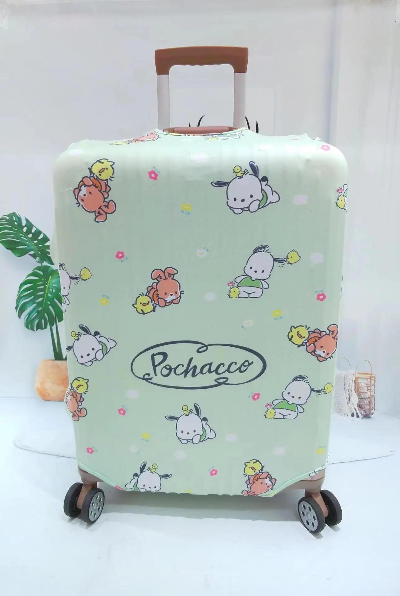 Anime Sanrio Custodia per valigia in tessuto elasticizzato Hello Kitty Cinnamoroll Pole Custodia da viaggio Custodia protettiva Cover per scatola con barra regalo