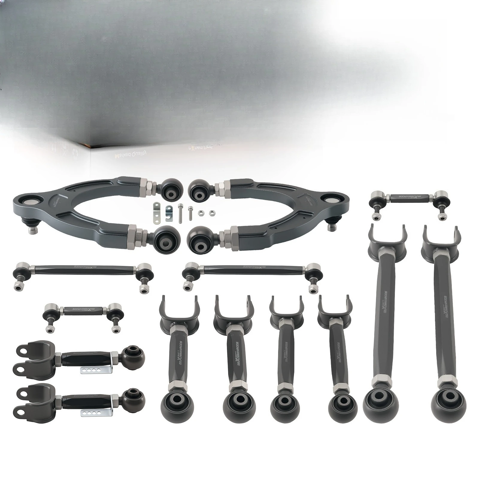 14x Adjustable Front & Rear Control Arms Toe & Setback Kit for