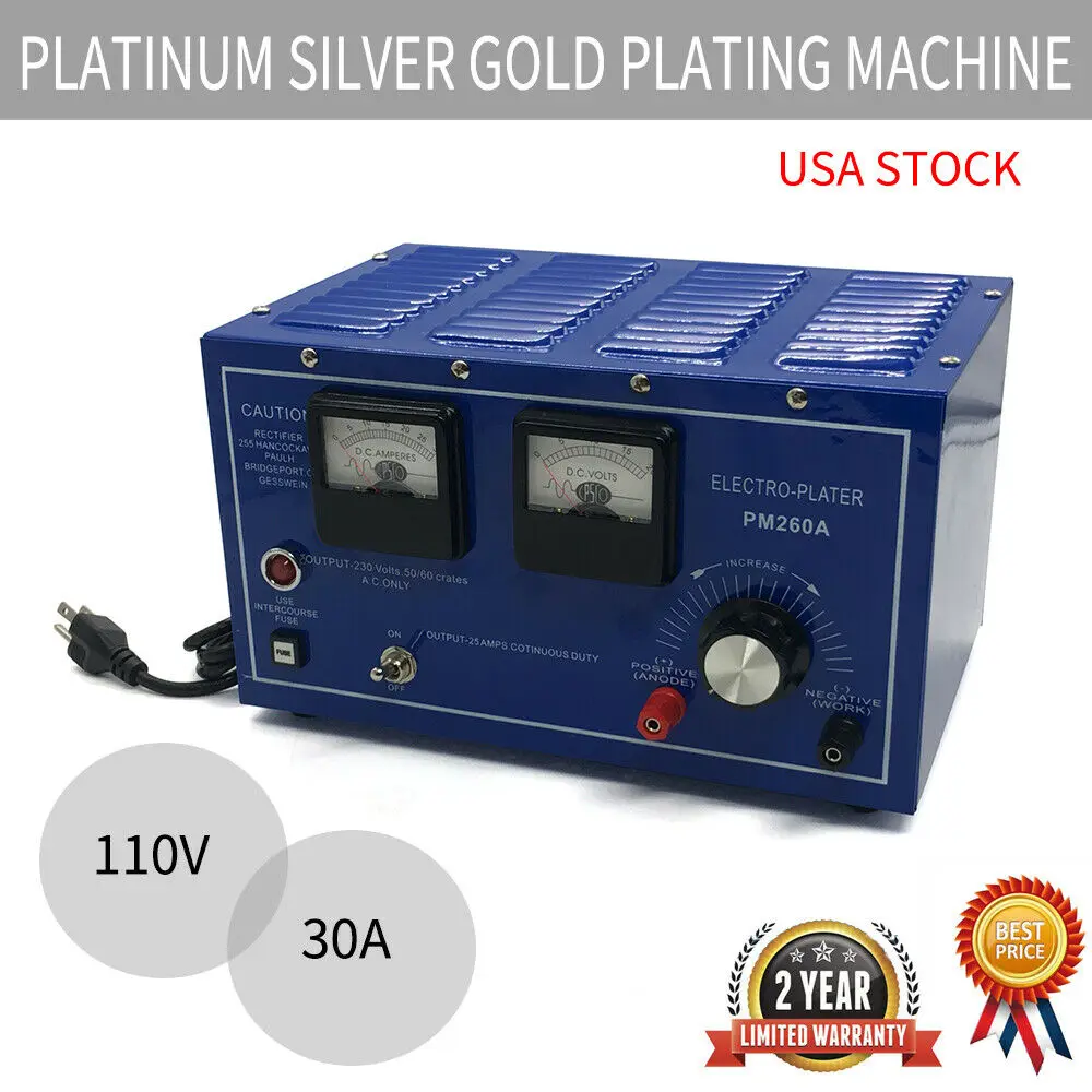 Electro-Plater Machine Gold Silver Jewelry Platinum Rectifier Plating Device High Quality Durable