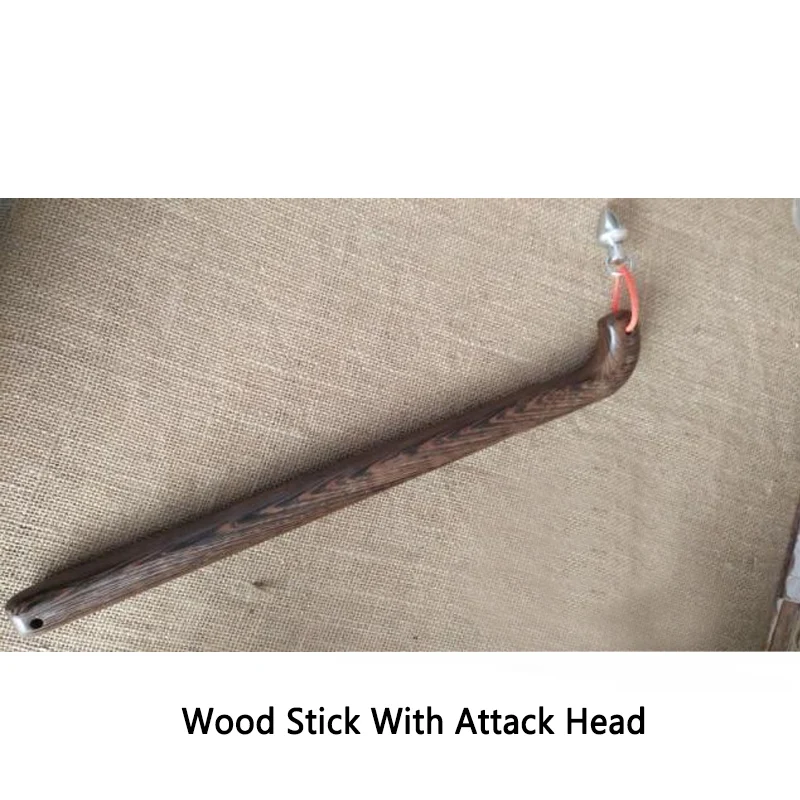 Wenge Wood Outdoor EDC Fitness EDC Back-knocking Self-defense Stick Wooden Sticks Dog Sticks Protective Broken Windows