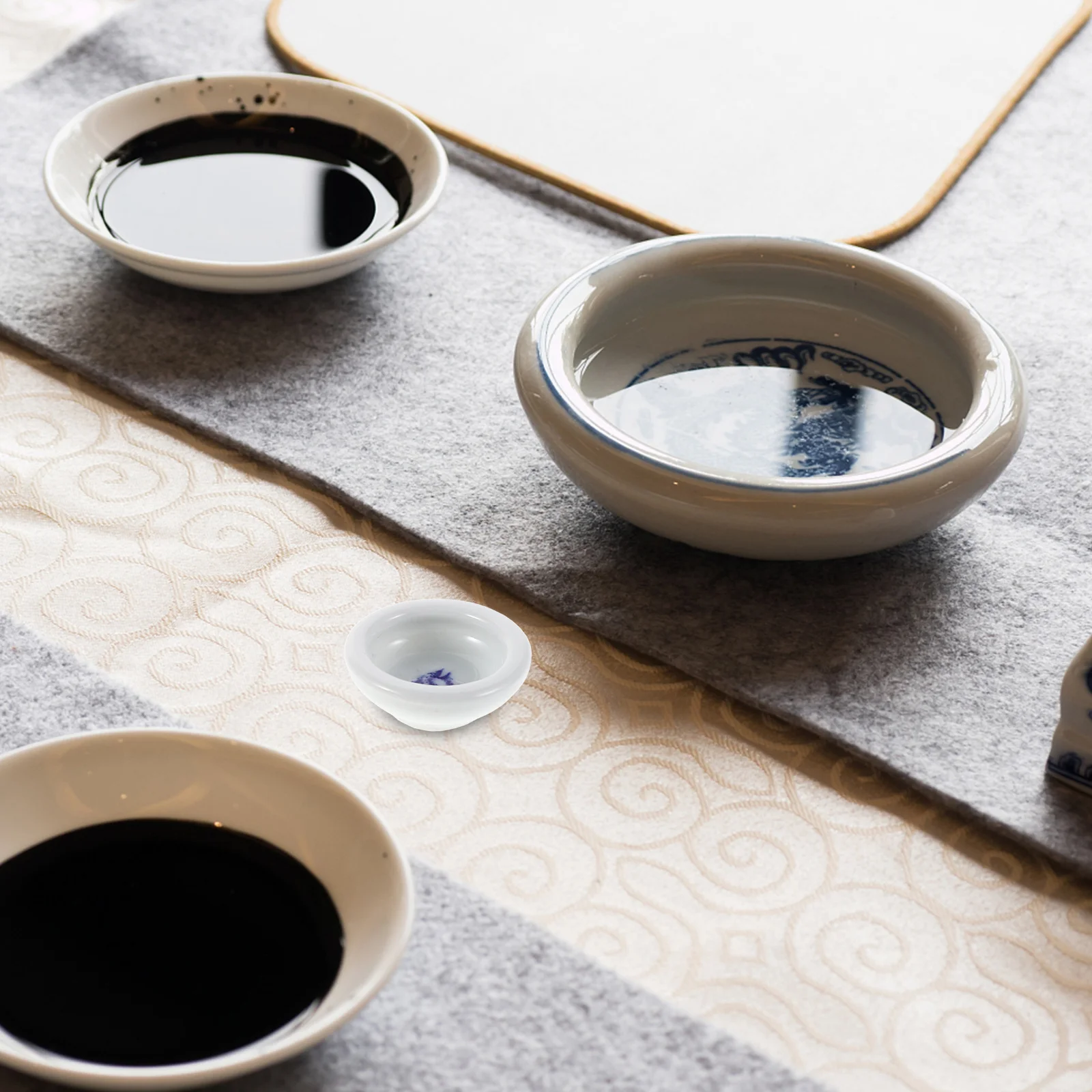 1 Juego de caligrafía china para principiantes con pincel, tinta, piedra de papel, Kit de práctica de escritura para estudiantes, suministro de arte tradicional