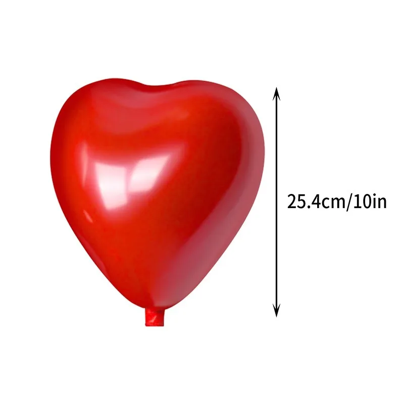 10 Zoll rotes Herz Ballon Hochzeits dekoration Liebe aufblasbare Latex Ballon Valentinstag romantische Jubiläum Dekor liefert