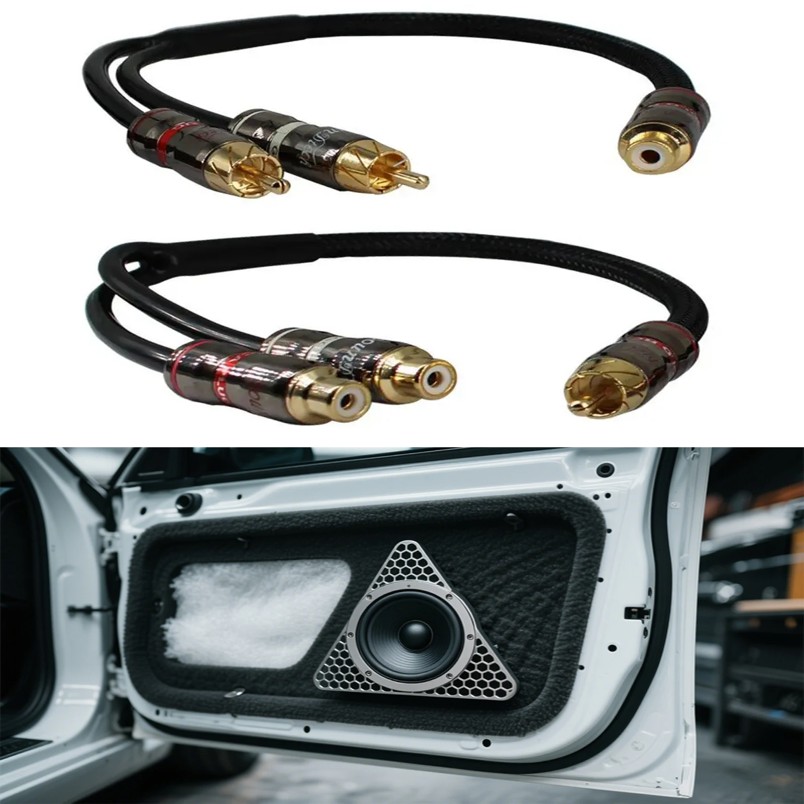 30 см штекер RCA аудио шнур ПВХ кабели линия автомобильный аудио усилитель сабвуфера аудио кабель чистая медь головка электроника