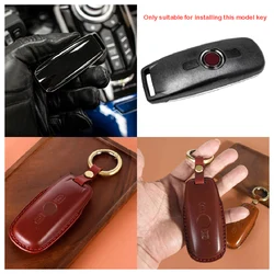 Fit for Honda GL1800 GoldWing 1800 Tour 2021 2022 2023 2024 Motorcycle Key Leather Case Cover Fashion Smart KeyChain KeyRings