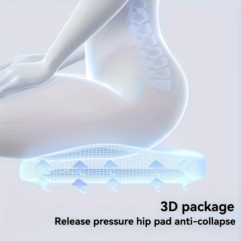Universal Memory Foam Seat Cushion for Long Sitting Adjustable Hip Waist Support Pad Portable Chair Cushion for Office Car Home