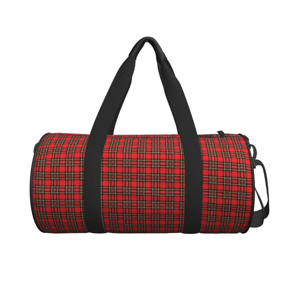 

Traditional Red Royal Stewart Scottish Tartan Large Duffle Gym Bag Waterproof Duffle Travel Bags Handbags Fitness bag