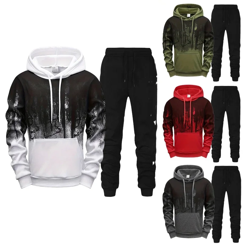 2026 Hot Sale Men Women Hoodies Black Sweatpants High Quality Unisex Dialy Casual Sports Jogging Tracksuit Set Autumn Winter