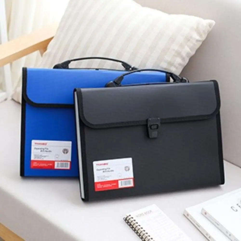 Business A4 File espandibile Fisarmonica Portafoglio portaoggetti portatile Organizzatore di documenti Borsa per documenti Cartella di carta