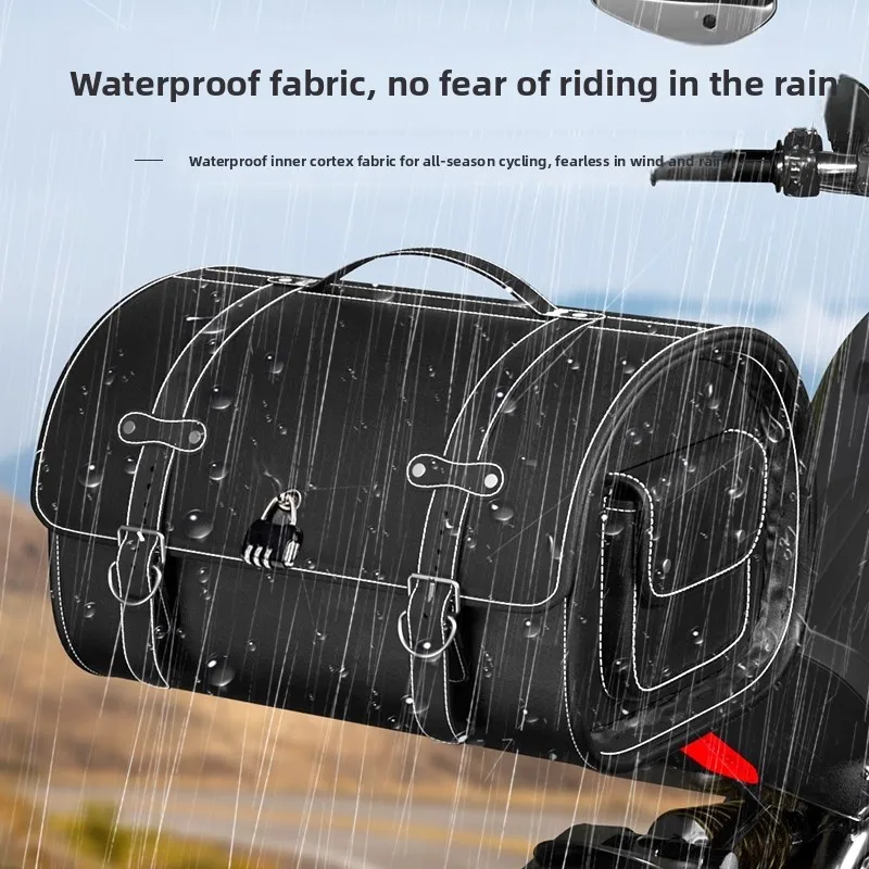 

Universal Motorcycle & Electric Scooter Trunk, Retro Victoria Storage Box, Large Capacity Locomotive Luggage Case