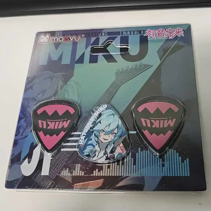 Moeyu Hatsune Miku Guitar Pick Exciting Singing Rave Series Miku Secondary Anime Peripheral Genuine Decoration
