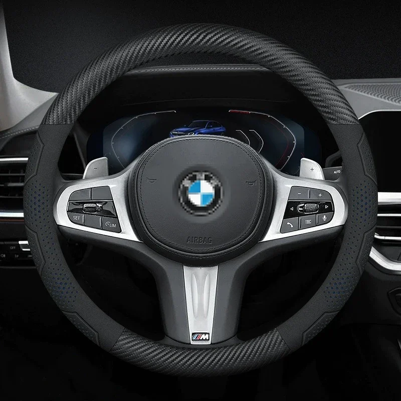 

Car Steering Wheel Cover For BMW E31 E36 E39 E46 E60 E72 E82 E87 E90 E92 E93 F01 F02 F10 F12 F15 F20 F25 F30 F31 F48 G20 G30 G31