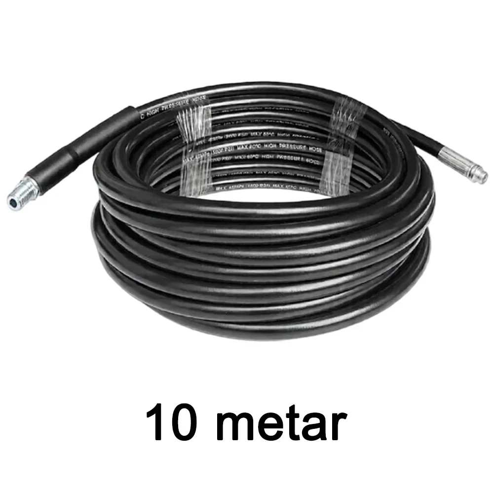 Pressure Washer Hose Pressure Drain Hose Metal And Rubber Construction Flexible Design Easy Transport Cleaning Hose