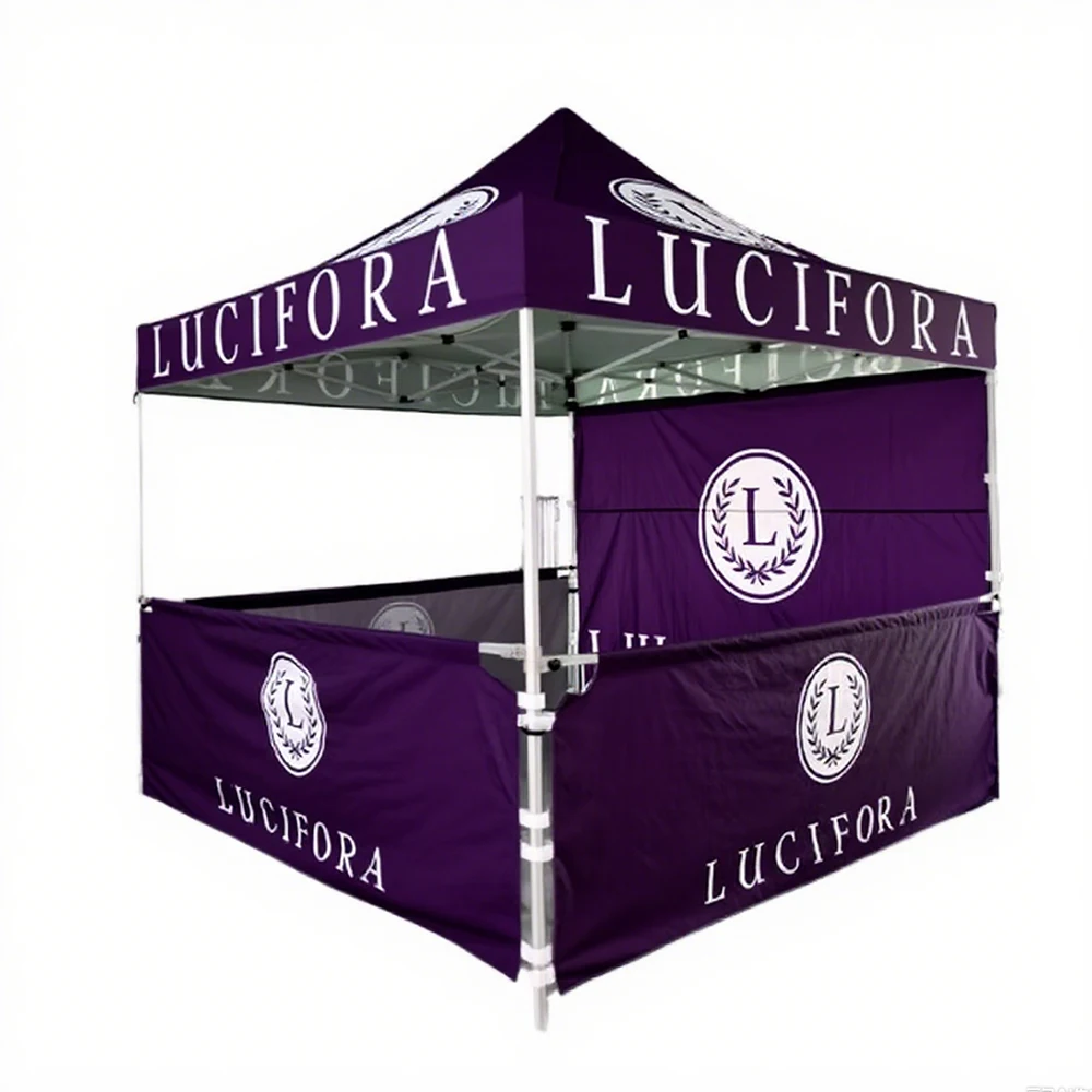 

STLF Customizable Logo Outdoor Exhibition Tent Multi-Color Solid Canopy for Advertising Events Foldable Trade Show Tent