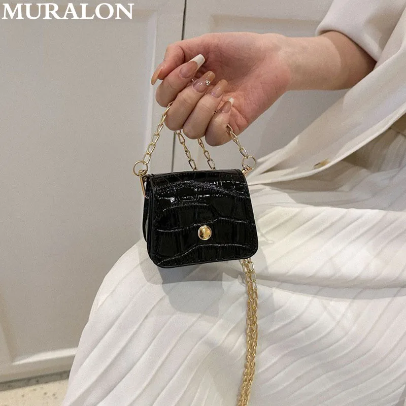 Stone Pattern Mini Small Purse New 2025 Lipstick Small Square Bag sSummer Simple Chain Shoulder Crossbody Bag Wallet