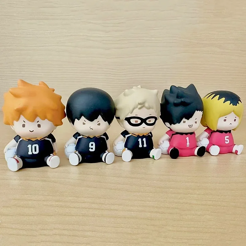 GACHA Bean Eye Action Figure, Haikyuu Hinata, Shoyo, Tobio, Kageyama, Kei Tsukishima Anime Model, Brinquedos de ornamento