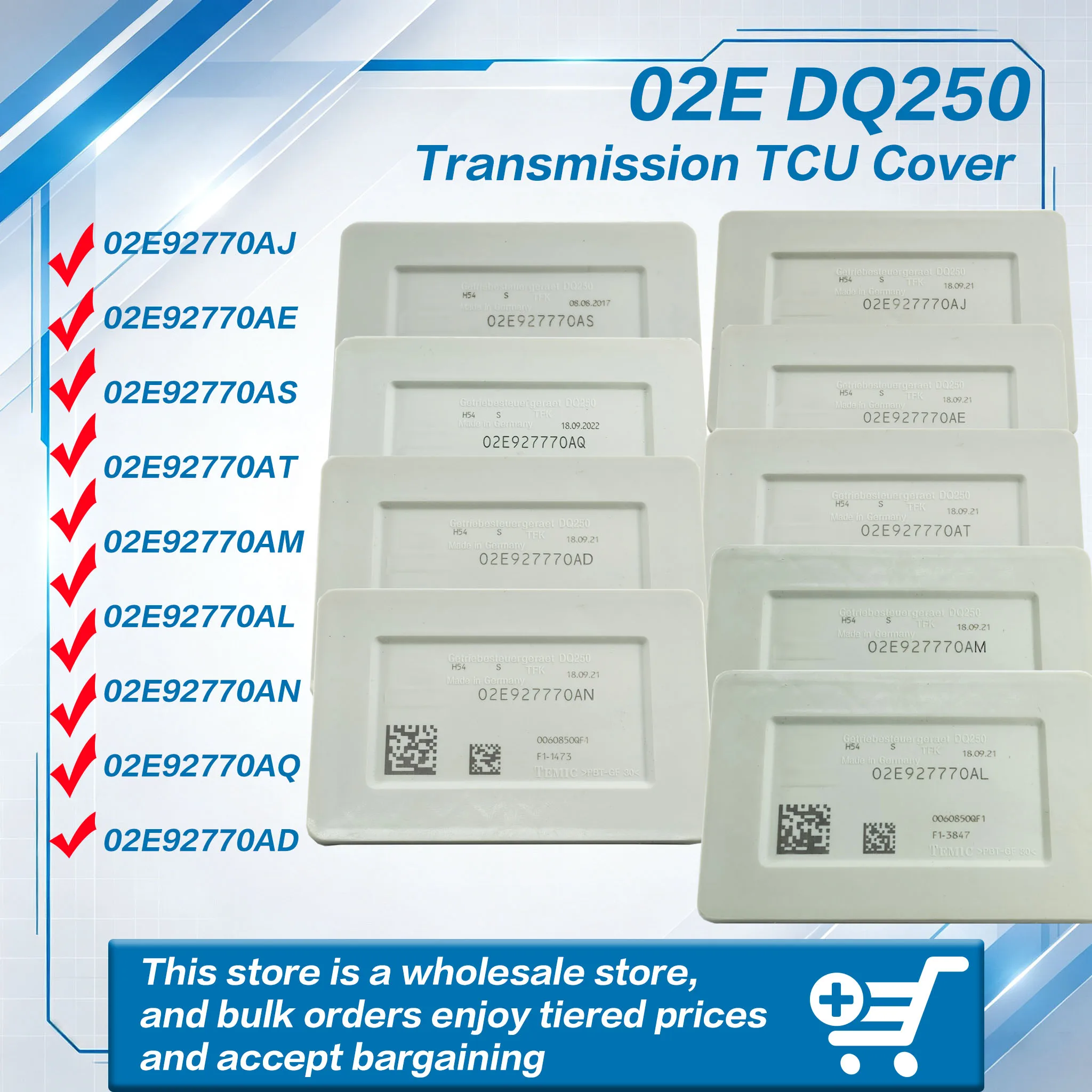 1Pcs 02E DQ250 Transmission TCU Cover Electronic Control For VW Audi Skoda Seat