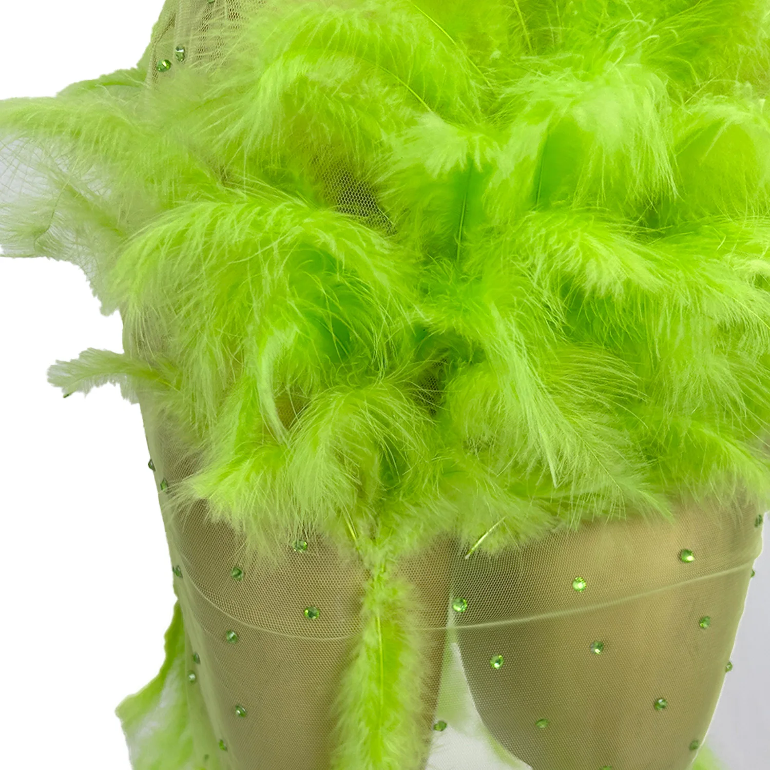 ชุดเดรสยาวสำหรับงานวันเกิดแบบเซ็กซี่ สายผูกคอ เปิดหลัง ประดับขนนกและคริสตัล เหมาะสำหรับงานปาร์ตี้กลางคืน งานพรอม งานราตรี งานแสดง และงานเทศกาล