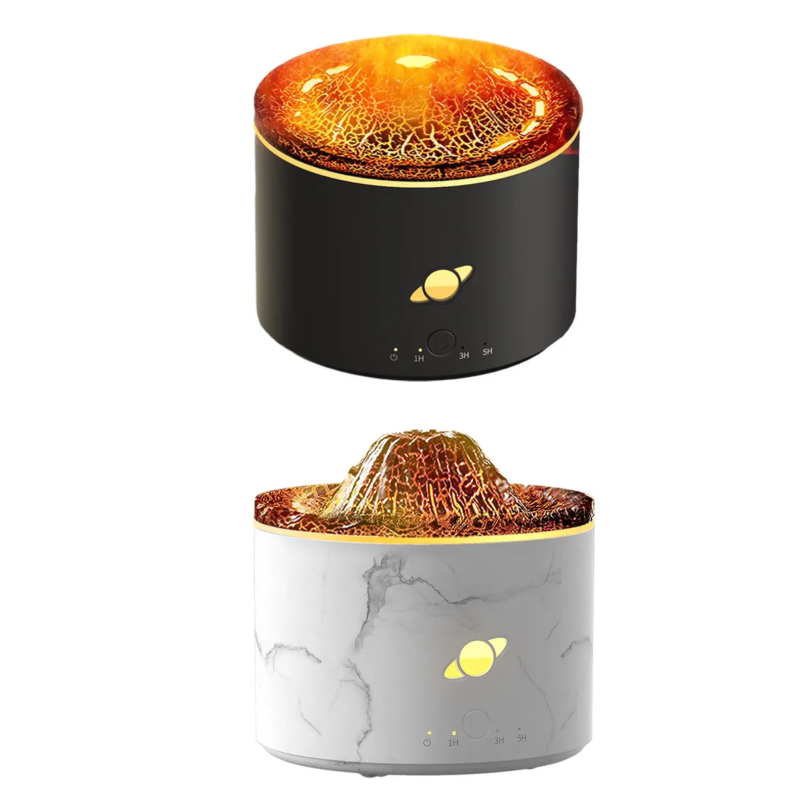 Flame Diffuser Humidifier Colorful Night Light Diffuser Volcano Humidifier Oil Diffuser for Home Office Mom