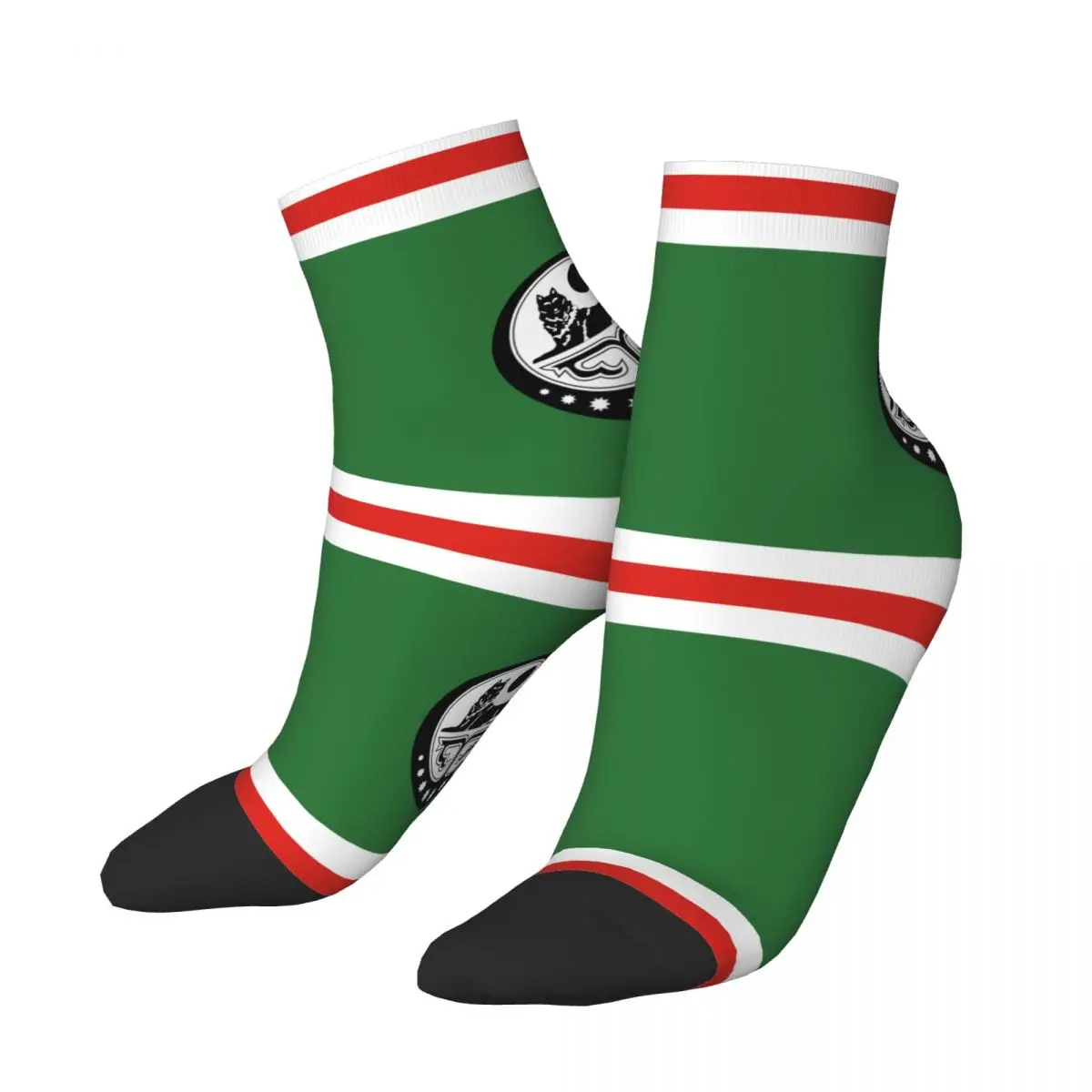 Chechen Flag Men Women Crew Socks Unisex Novelty Chechnya Proud Spring Summer Autumn Winter Dress Socks