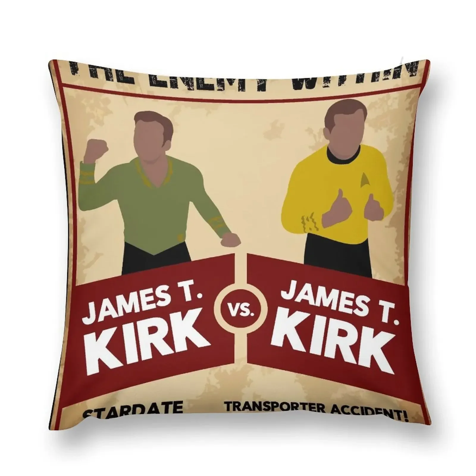 Kirk vs. Kirk Throw Pillow Pillow Cases Couch Pillows Cushions Decorative Cushions For Living Room pillow