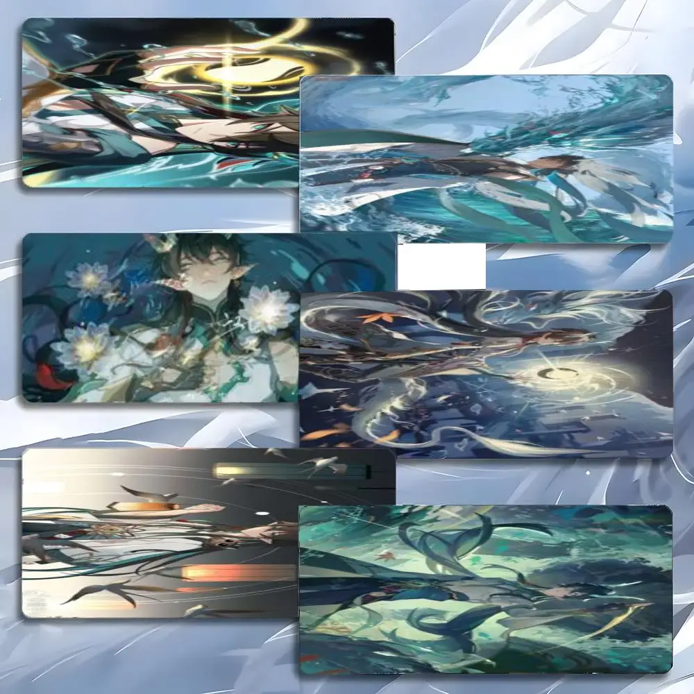 game futuristic H-Honkai Star Rail Mouse Pad Mousepad Large Gaming LockEdge Thickened PC Table Desk Mat