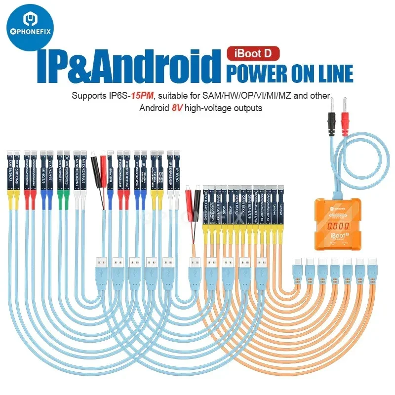 Sunshine IBoot DC Power Supply Line Phone Power Test Cable for iPhone Android Motherboard Digital Boot Power Cable Battery Boot