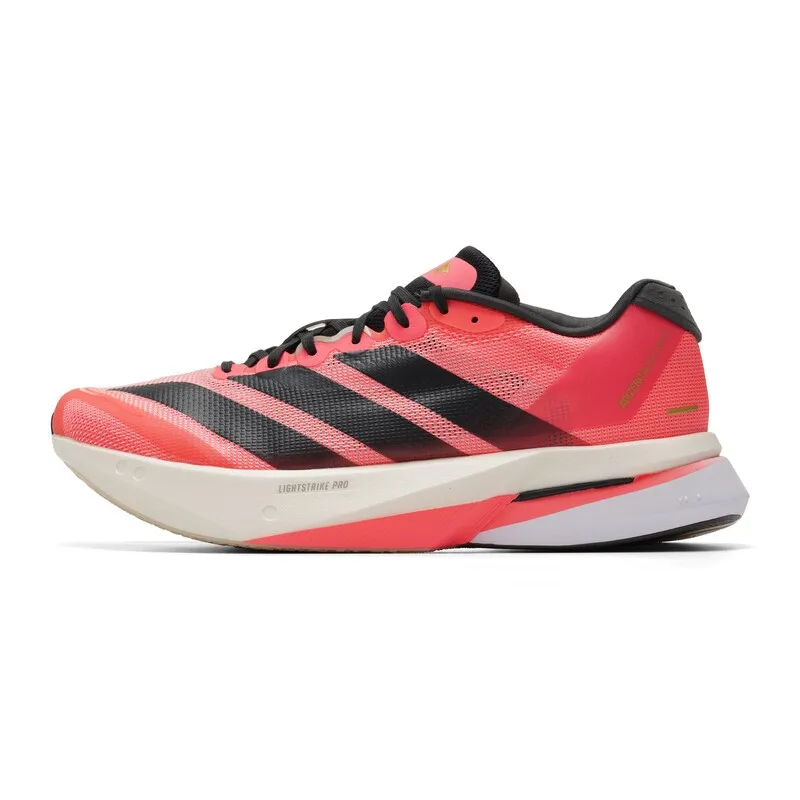 Adidas ADIZERO BOSTON 13 M KI3150 Fluorescent Red Black Fiberglass Column LIGHTSTRIKE PRO Midsole Sport Sneakers Free returns