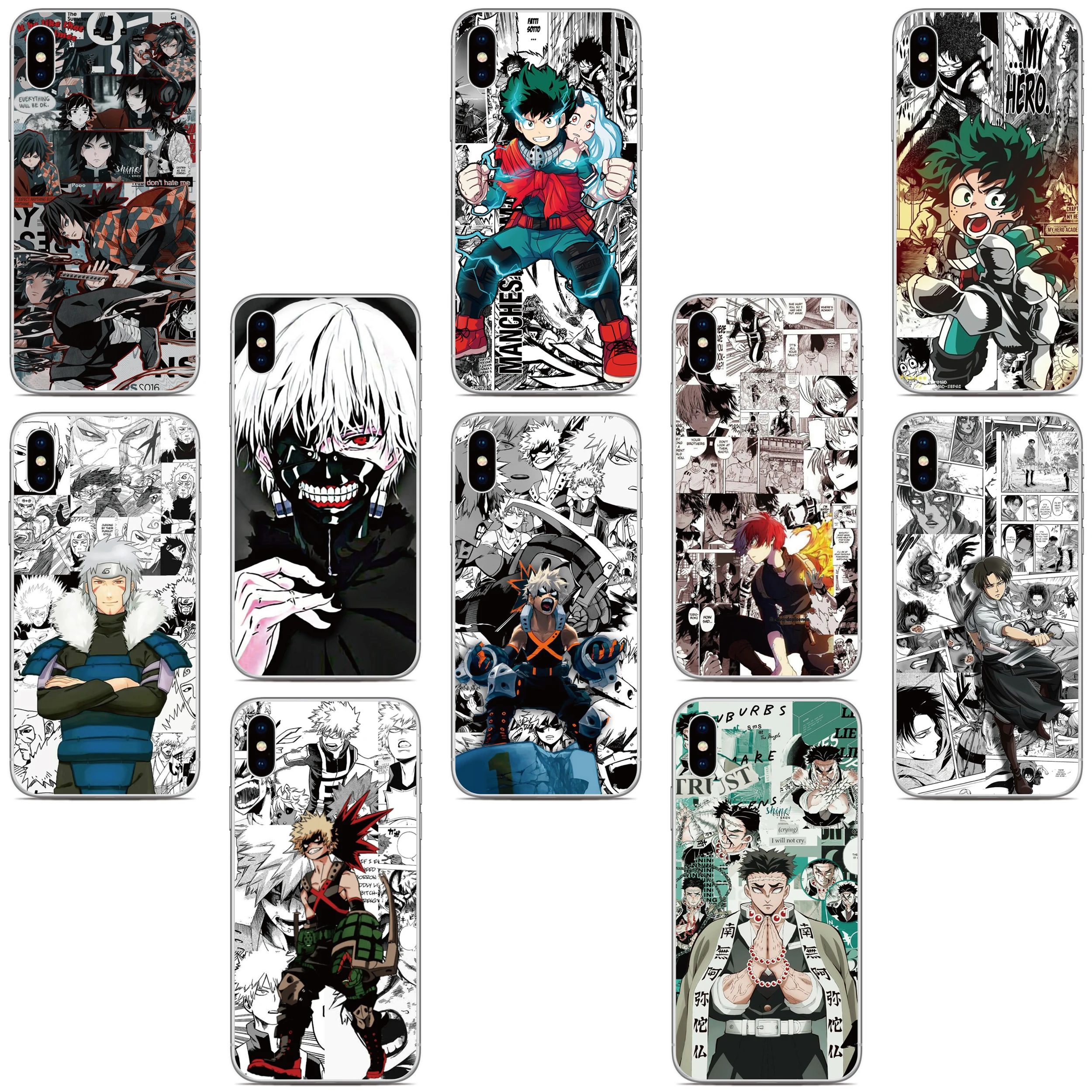 Manga Anime Cover Per Asus Zenfone 10 9 8 Flip 5Z 4 ROG Telefono 2 3 5 6 7 Max Pro M2 M1 Plus Shot ZB631KL ZS620KL ZS590KS Caso