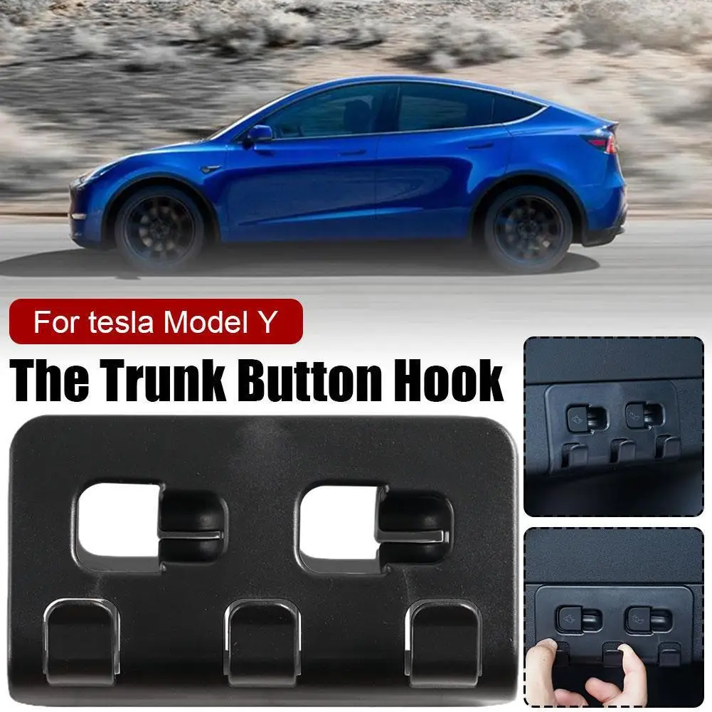 

Rear Trunk Hook for Tesla Model Y Trunk Button Buckle Hanging Storage Non Destructive Install Car Interior Accessories 2020-2023