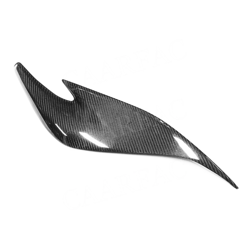 Carbon Fiber Car Front FogLamp Cover Trim Strip for Toyota Prius ZW30 JDM 2012-2015 Bumper Lip Canard Decoration Accessories view 2