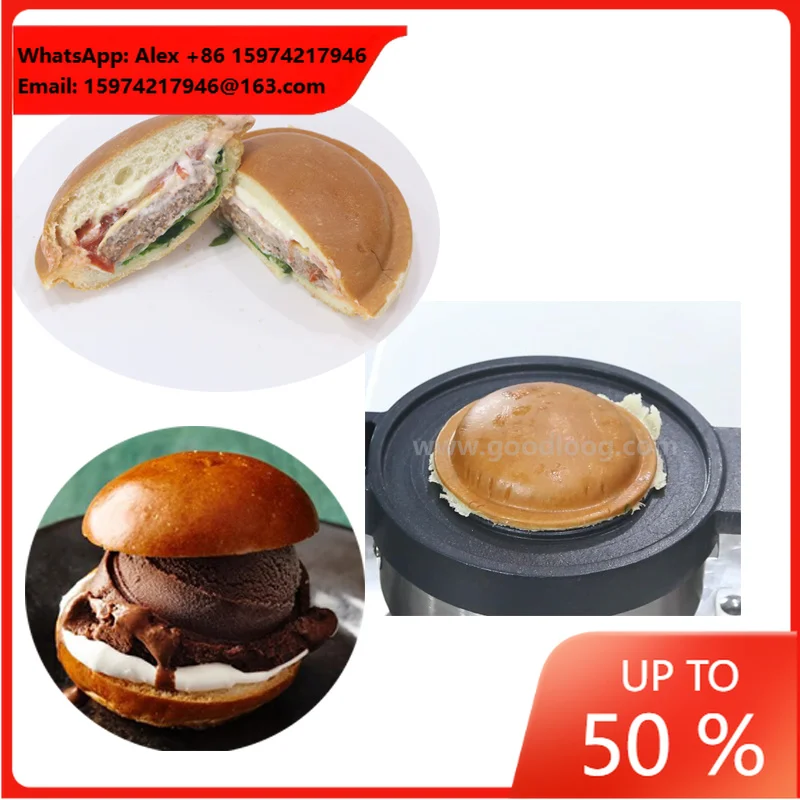 Popular UFO Burger Maker Machine Commercial Electric Gelato Burger Panini Press Maker For Sale