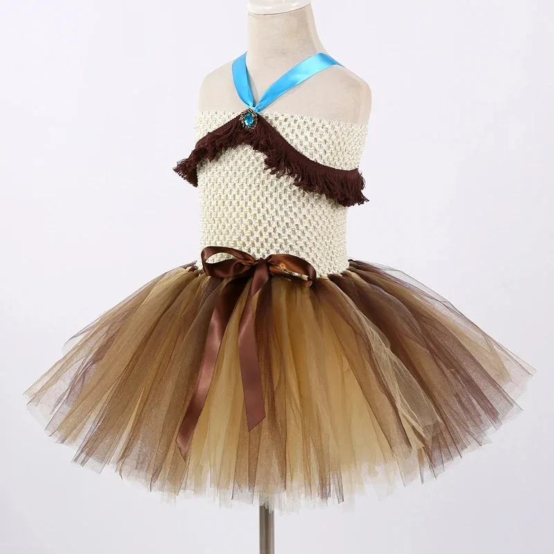 AD1 زي الأميرة الهندية للفتيات شرابات توتو فستان الأطفال أزياء الهالوين للأطفال فتاة فساتين حفلات أعياد الميلاد C5 @ rD ~