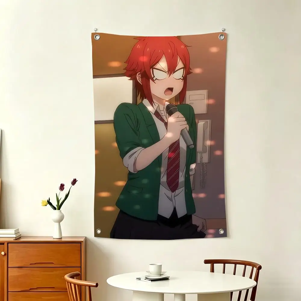 Comedy Anime T-Tomo chan Is a Girl Flags Home Decor Wall Hanging Vertical Flags Indoor Outdoor