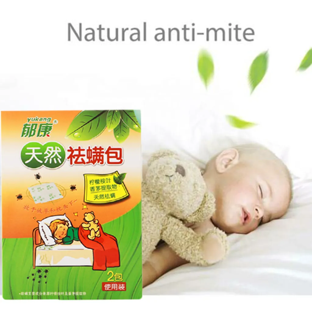 Safe And Nontoxic Anti-Virus Mite Bag Natural Extract Lemon-Scented Gum Leaf Baby Security Bed Acarid Kill Killer