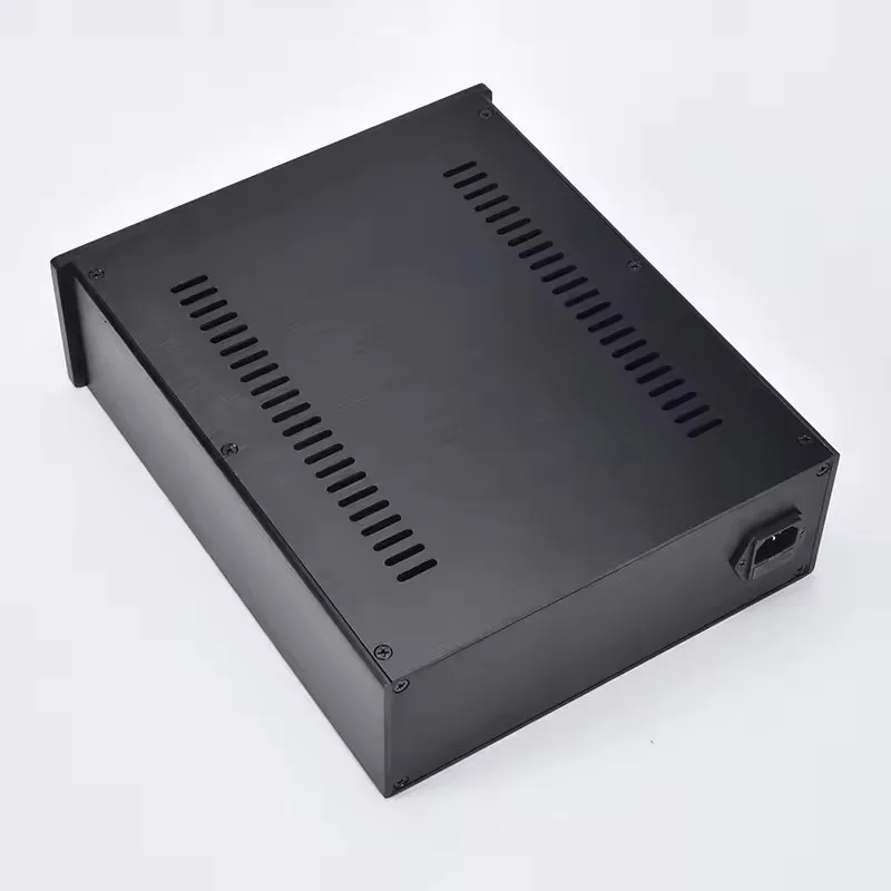 Nowa obudowa z czarnego aluminium 2609 DIY HIFi Project Box Obudowa wzmacniacza Rozmiar 260 * 90 * 311 mm — zdjęcie produktu 2