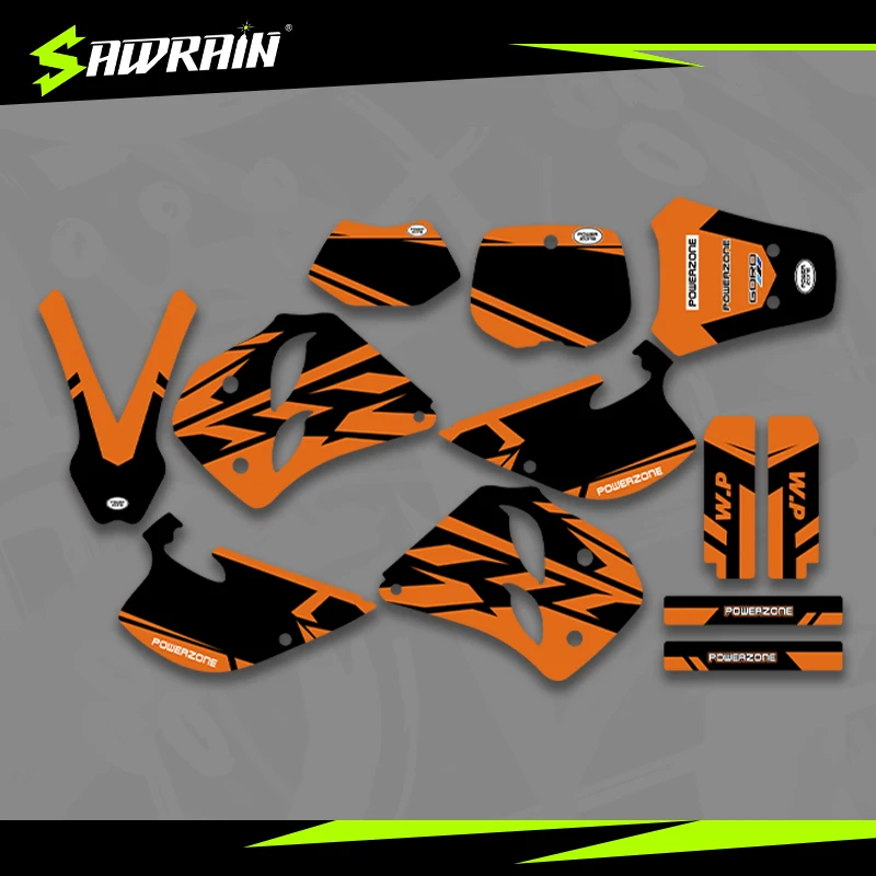 

Sawrain Motorcycle Graphics Backgrounds Decal Stickers Kits for KTM EXC XCW SXF93-97EXC SXF 002