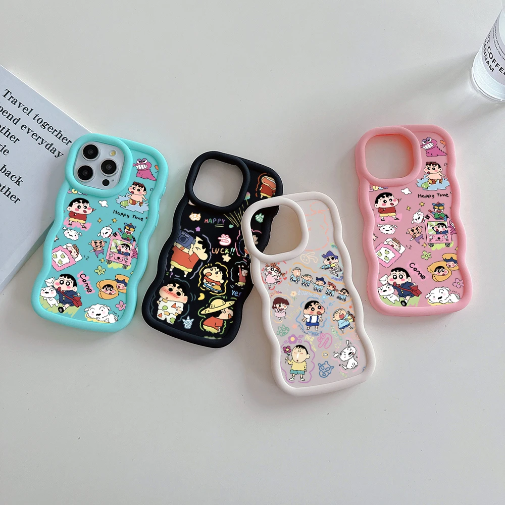 

Anime Crayons Shinchans Phone Case For Xiaomi Redmi A1 A2 8 8A 9C 9T 10C 12C 13C Poco X3 X5 Pro Plus 4G 5G Soft TPU Back Cover