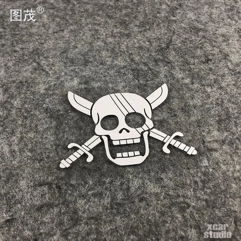 Creative Fashion Motor Bike Stickers for Red Hair Shanks Anime Evil Wings Auto Body Car Styling PVC Decals
