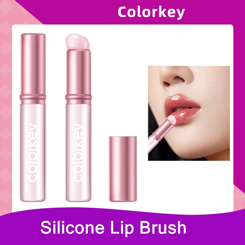 Colorkey لينة سيليكون الشفاه فرشاة هلام ماكياج خلاط كريم السائل ماكياج قضيب أدوات ماكياج الكنتوري مزج أداة #4