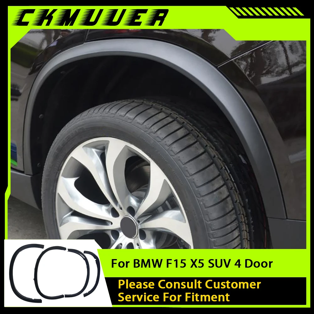 

PP Black Car Side Fender Flares Mudguards Covers Trims for BMW F15 X5 SUV 4 Door 2014 2015 2016
