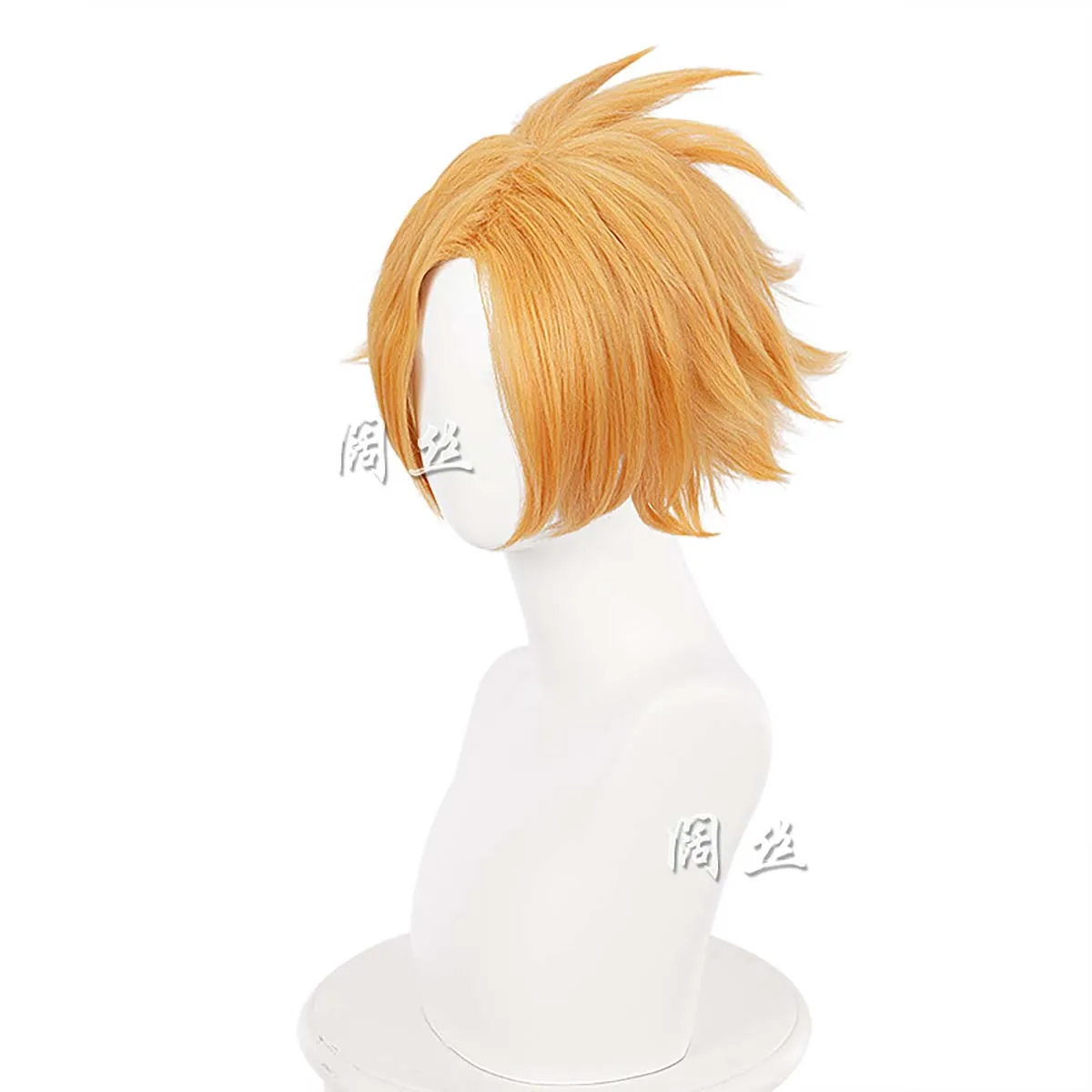 شعر مستعار للهالوين My Hero Academy Anime Denki Kaminari مع مشبك Lightning Bolt